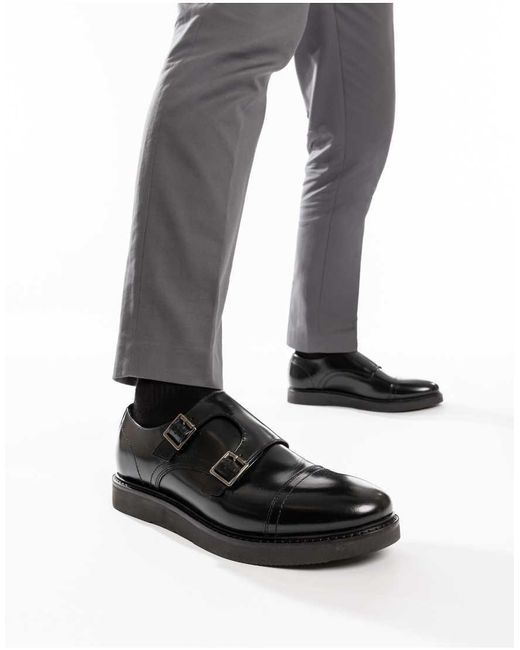 Base London Black Knight Monk Shoe for men