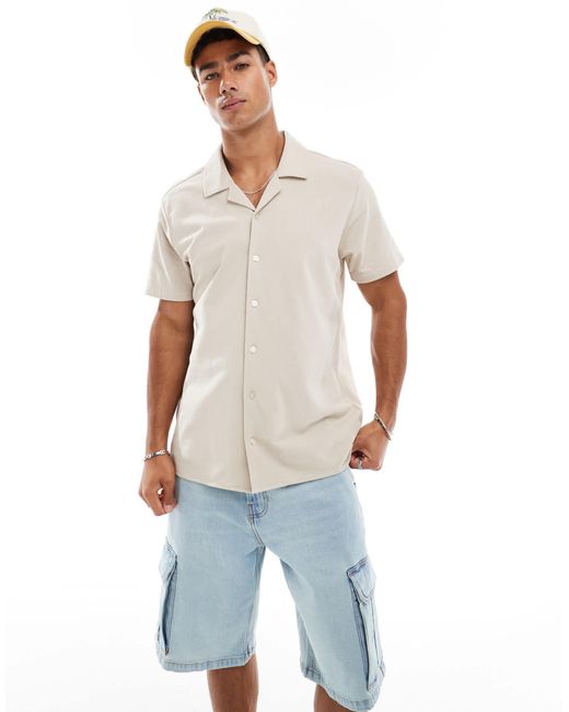 Threadbare – kurzärmliges hemd in Blue für Herren