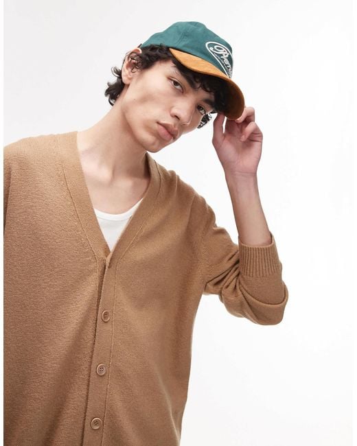 ARKET Natural Textured Lightweight Knit Cardigan for men