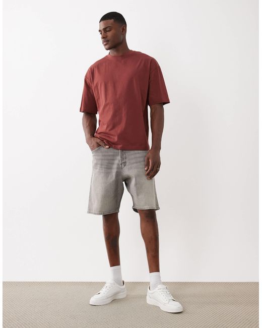 ASOS – basic-t-shirt in Red für Herren
