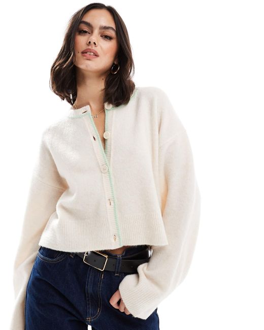Gilet ras ASOS en coloris White