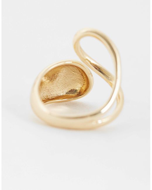 ASOS Metallic Ring mit wickeldesign