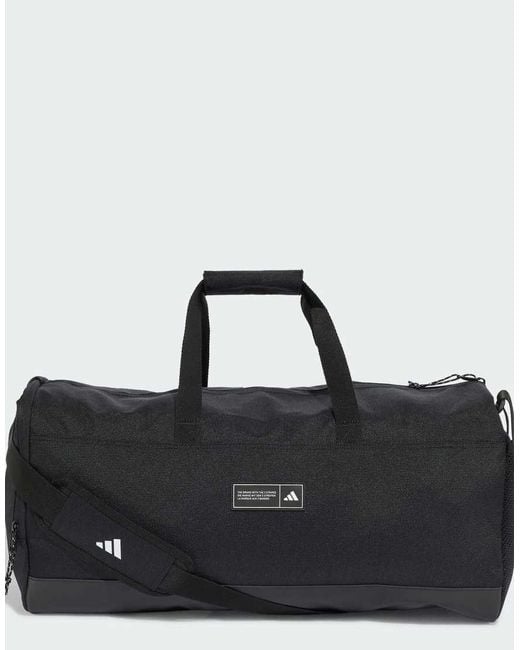 Adidas Originals Black 3 Stripes Weekender Duffel Bag Medium