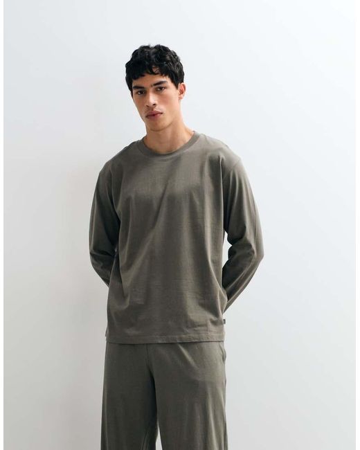 Jack & Jones Pyjamaset in het Gray voor heren