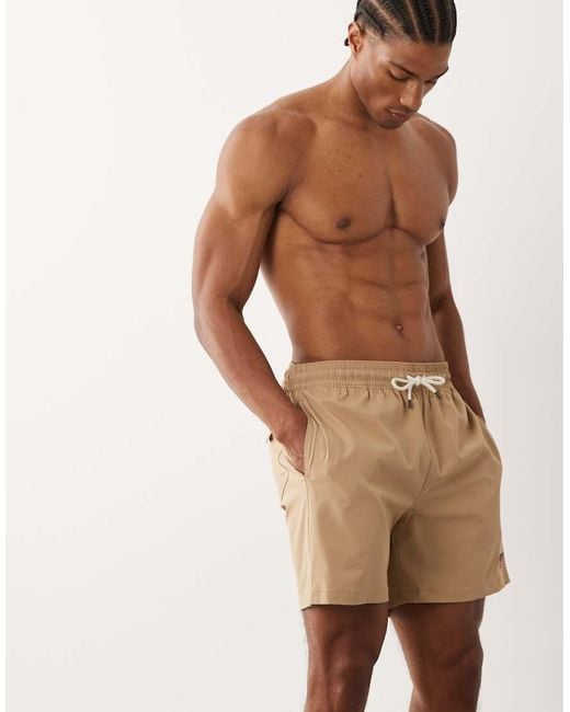 Polo Ralph Lauren Natural Sports Capsule Flag Logo Swim Trunk for men