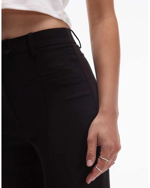ASOS Black Tailored Slinky Skinny Flare Trousers