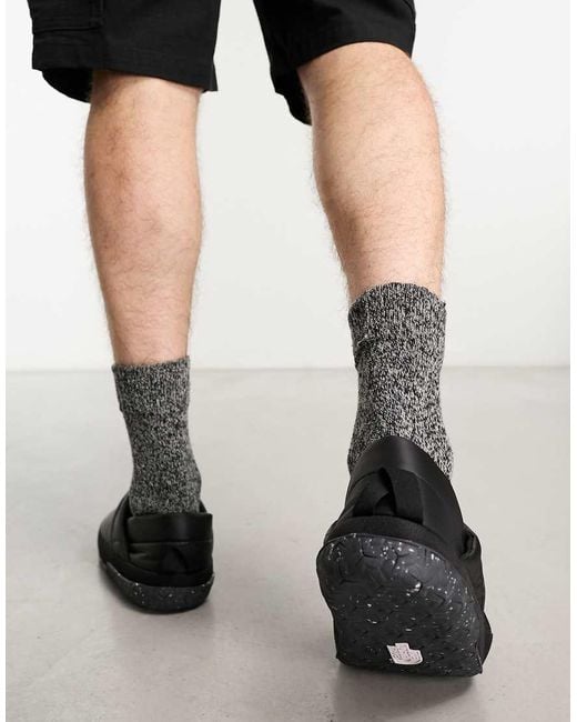 The North Face Black Nuptse Down Insulated Mules for men