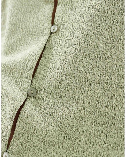 Top Verde Con Cuello Halter De Punto Texturizado De (Parte De Un Conjunto) Vero Moda de color Green