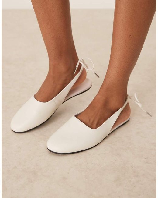 Calvin Klein Natural Sling Back Ballerina Shoes