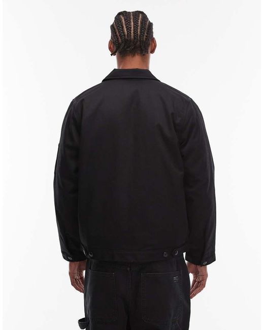 Dickies Black Lined Eisenhower Jacket for men
