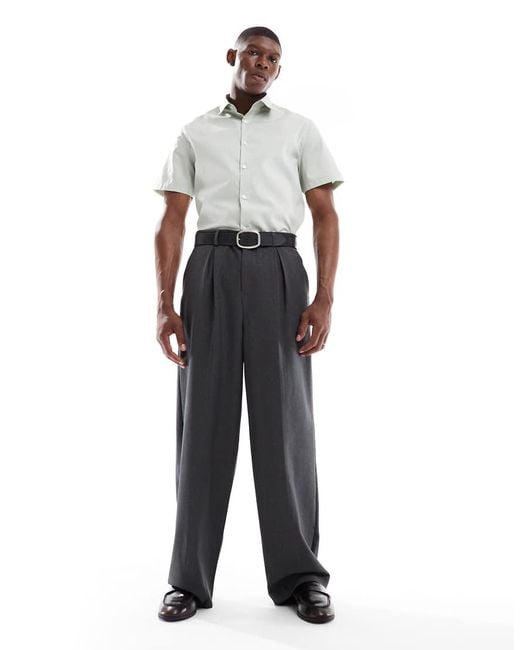 Camicia Regular di ASOS in White da Uomo