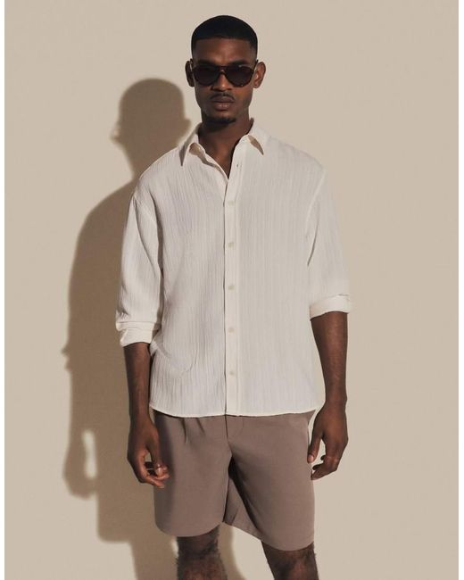 Only & Sons Natural Pull On Pleated Shorts for men