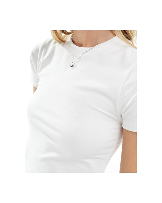 Miss Selfridge White Short Sleeve Baby Tee T-shirt 2 Pack