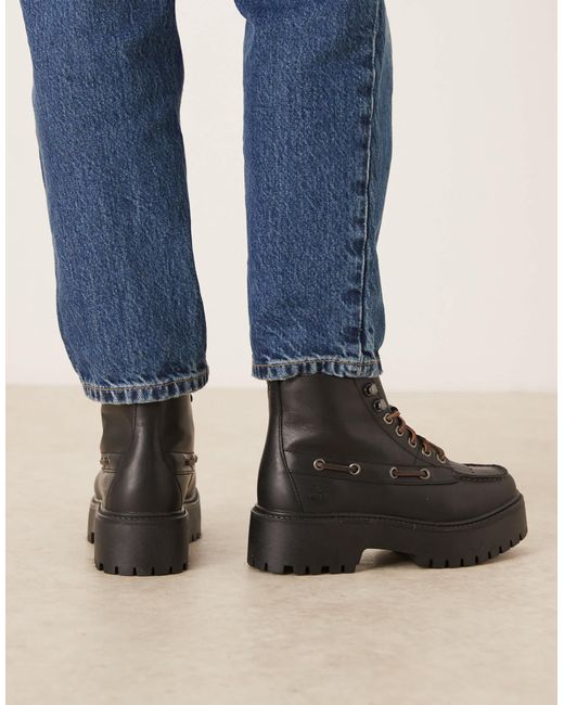 Timberland Blue Stone Street 7 Eye Platform Boots