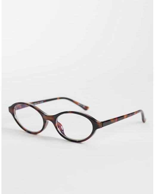 Gina Tricot Natural Oval Blue Light Sunglasses