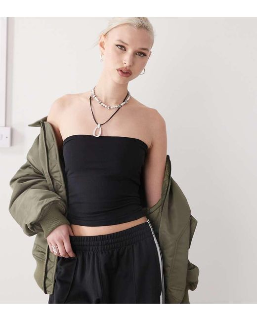 Collusion Black Double Lined Bandeau