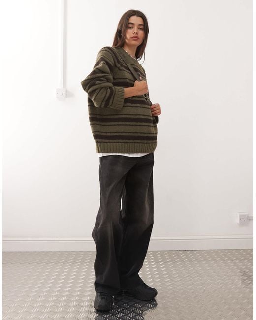 Weekday Brown Oversized Jumper