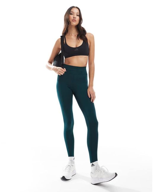 Adidas Originals Blue Adidas Training All Me Essentials Full-Length Leggings