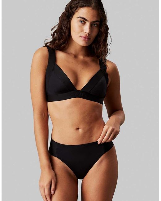 Calvin Klein Black Triangle Bikini Top