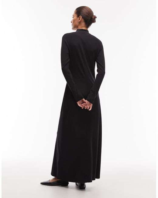 ARKET Black Long Sleeve Maxi Dress