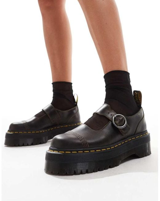 Dr. Martens Black Addina Mary Janes Shoes