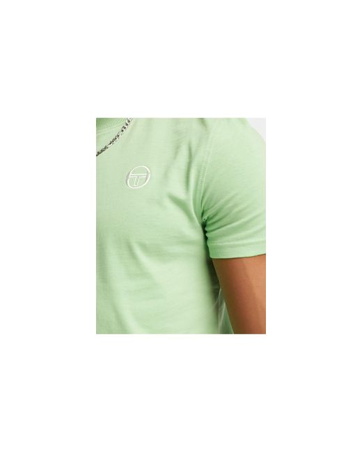 Sergio Tacchini Green Graciello T-shirt With Back Print for men