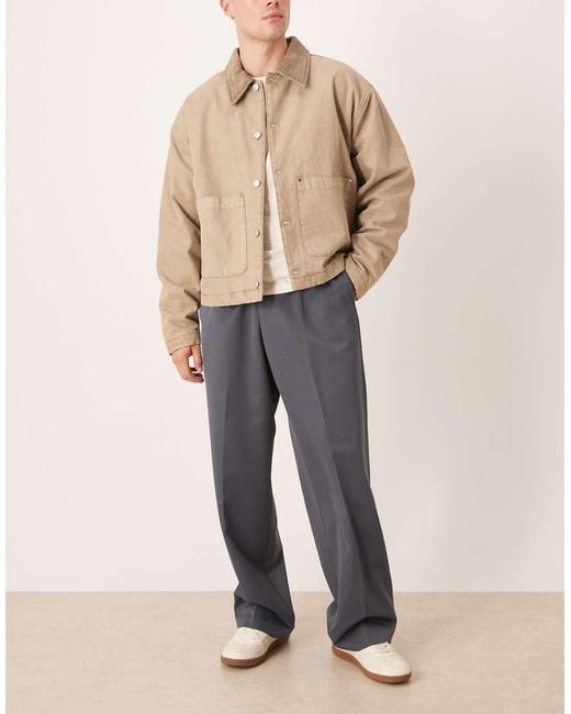ASOS Natural Smart Wide Leg jogger for men