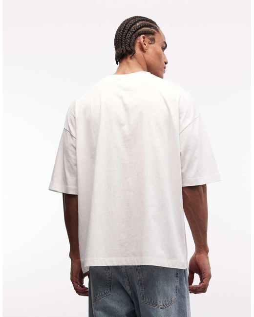 ASOS Gray Oversized T-shirt With Netherlands Soccer Graphic for men
