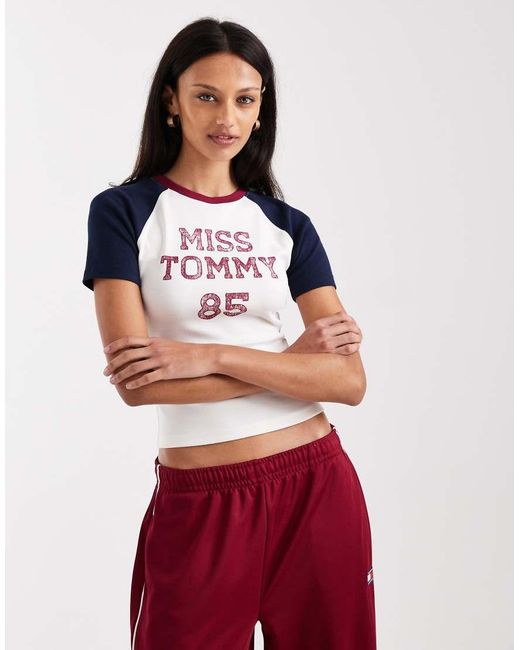 Tommy Hilfiger Blue Athletic Miss Tommy Baby T-shirt