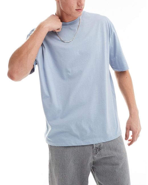 ASOS Blue 5 Pack Oversized T-shirts for men