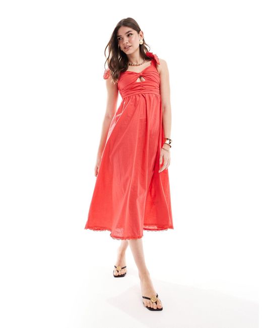 Never Fully Dressed Red Elspeth Maxi Dress