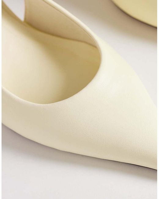 ASOS White Starlight Slingback Ball Heel Shoes