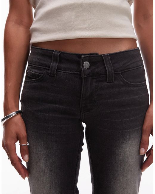 Cheap Monday Black Booty Bei Stretch Low Rise Bootcut Jeans