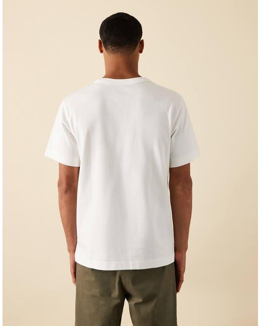 Wrangler White Casey Jones Workwear Pocket T-shirt for men