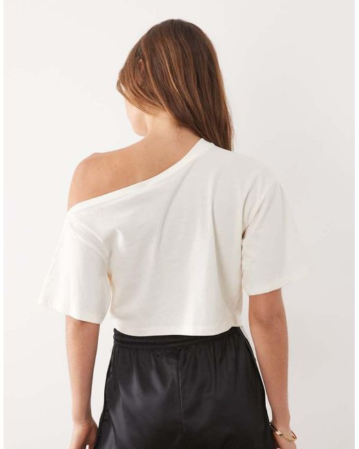ASOS Multicolor Off Shoulder With Tie Detail Top
