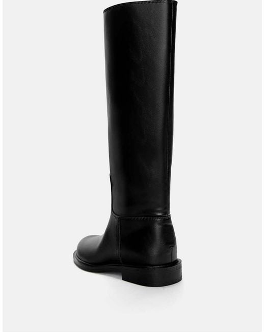 Pull&Bear Black Flat Boots