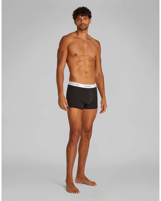 Calvin Klein – 3er-pack unterhosen aus baumwollstretch in Multicolor für Herren
