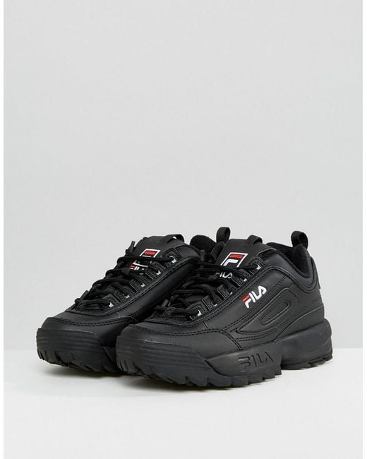 Fila - Disruptor Low Trainers In Black - Lyst