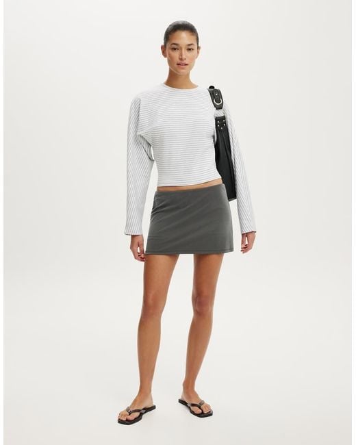 Cotton On Gray Blair Batwing Long Sleeve
