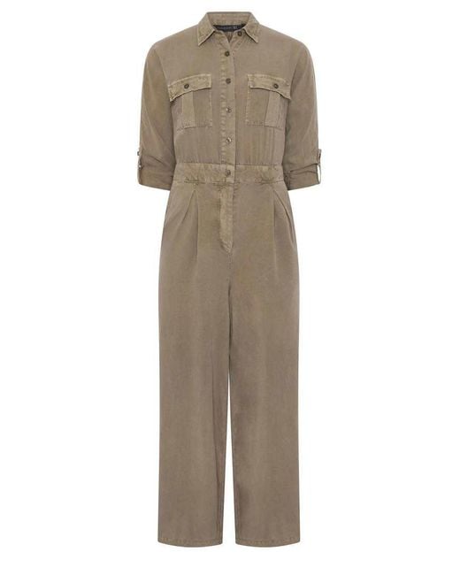 PixieGirl Brown Petite Wide Leg Jumpsuit