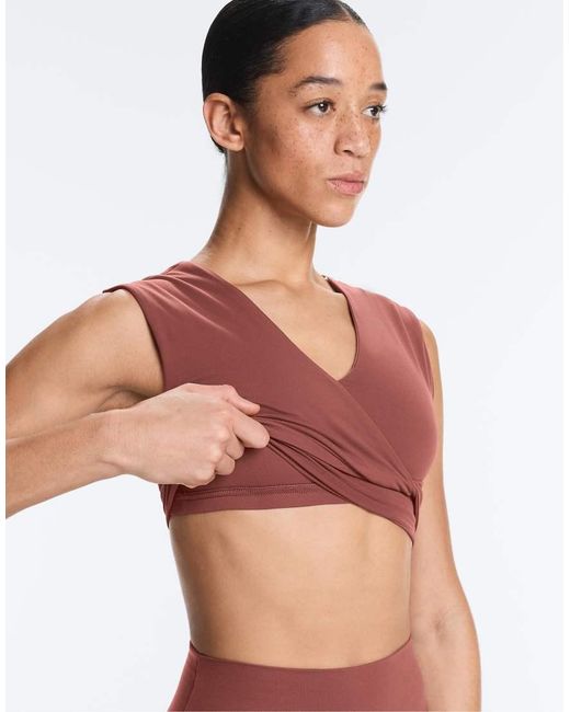 Oysho Red Crossover Comfortlux Tank Top