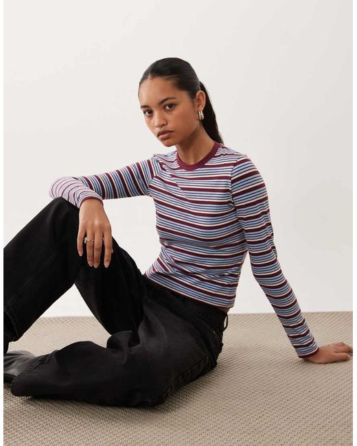 Brave Soul Multicolor Long Sleeve Tee