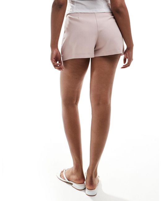 Miss Selfridge White – schmal geschnittene shorts
