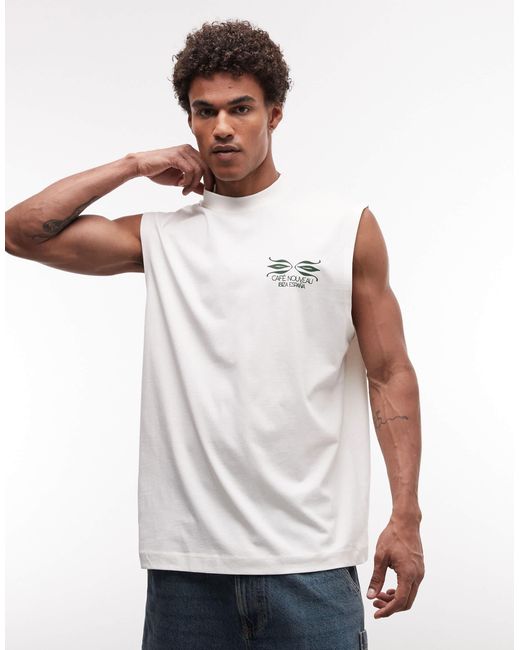 ASOS – oversize-tanktop in Black für Herren