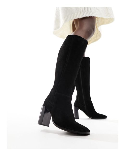 Simply Be White Heeled Knee Boots