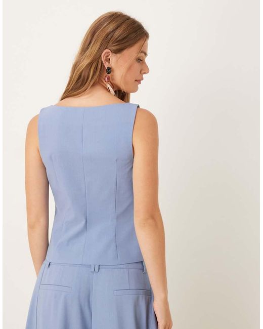 ASOS Blue Tailored Vest