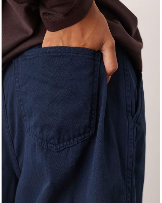 ARRANGE Blue Remi Casual Twill Barrel Pants