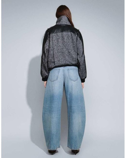 ASOS Blue Slim Barrel Jean