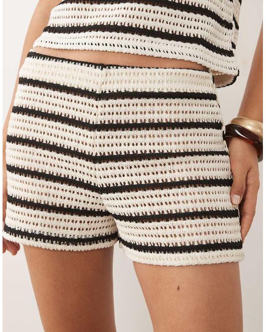 Mango Natural Miffy Knitted Mini Short Co-Ord