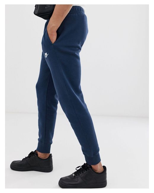 nike navy cuffed joggers